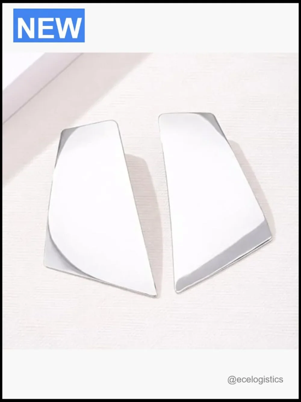 Chunky Large Statement Geometric Hoop Earrings Stainless Steel